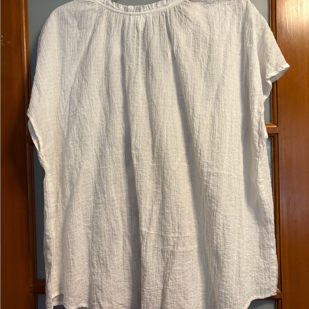 J. Jill White Embroidered Blouse - Picture 6 of 7